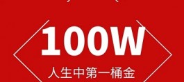 怎么赚到人生中的第一个一百万